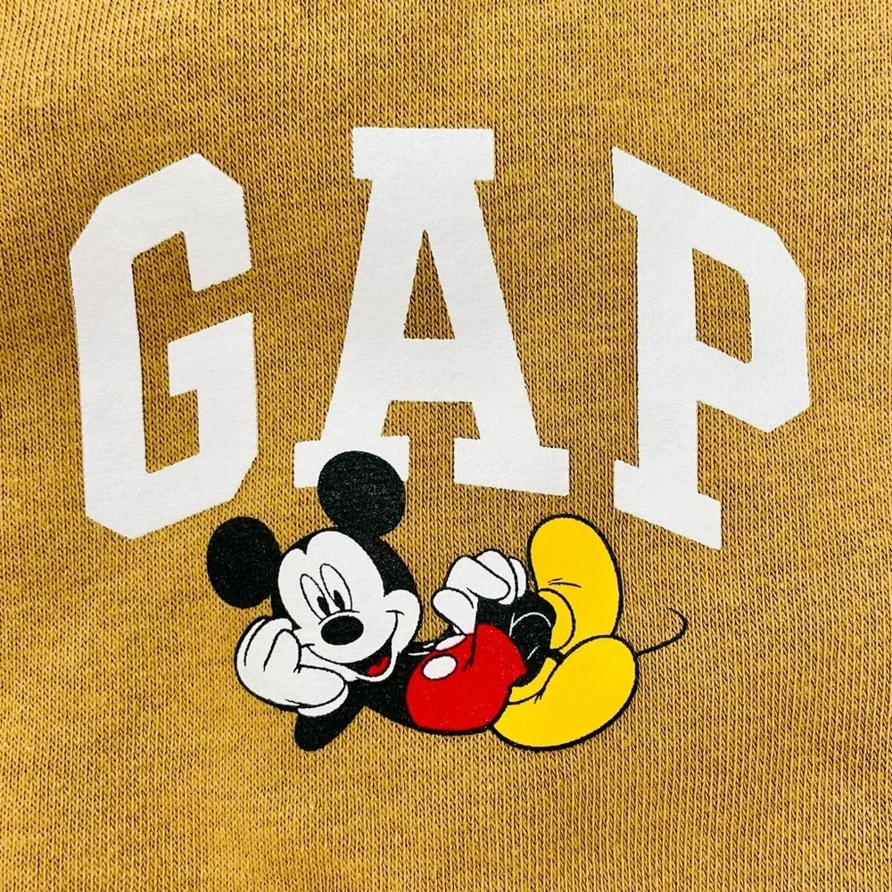 Gap x Disney Mickey Mouse 2 Piece Set Boys 6-12M Girls Sweatsuit Acorn Brown